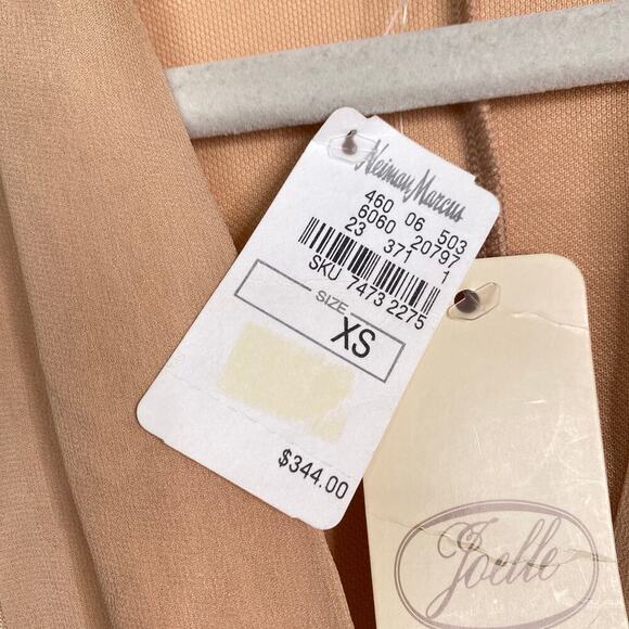 Vintage LA PERLA Peach Apricot Robe Wrap Top $344 Sleep Lingerie NWT - Picture 8 of 10